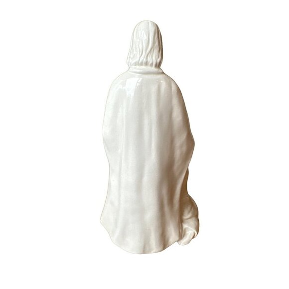 Ceramic nativity scene Jesus, Mary & Joseph 12 in ivory gold - Picture 5 of 7